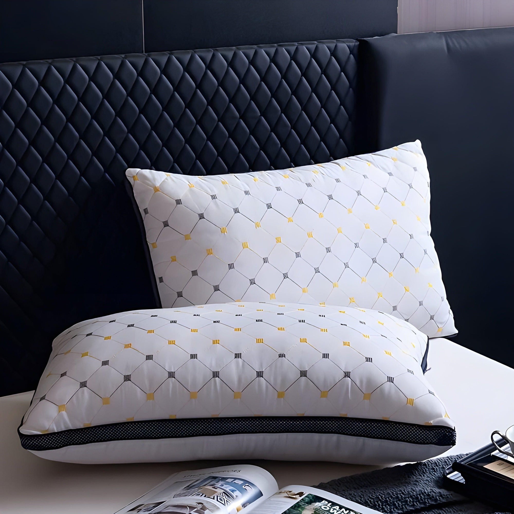 Ergonomic Neck Support Bed Pillow for Side & Back Sleepers