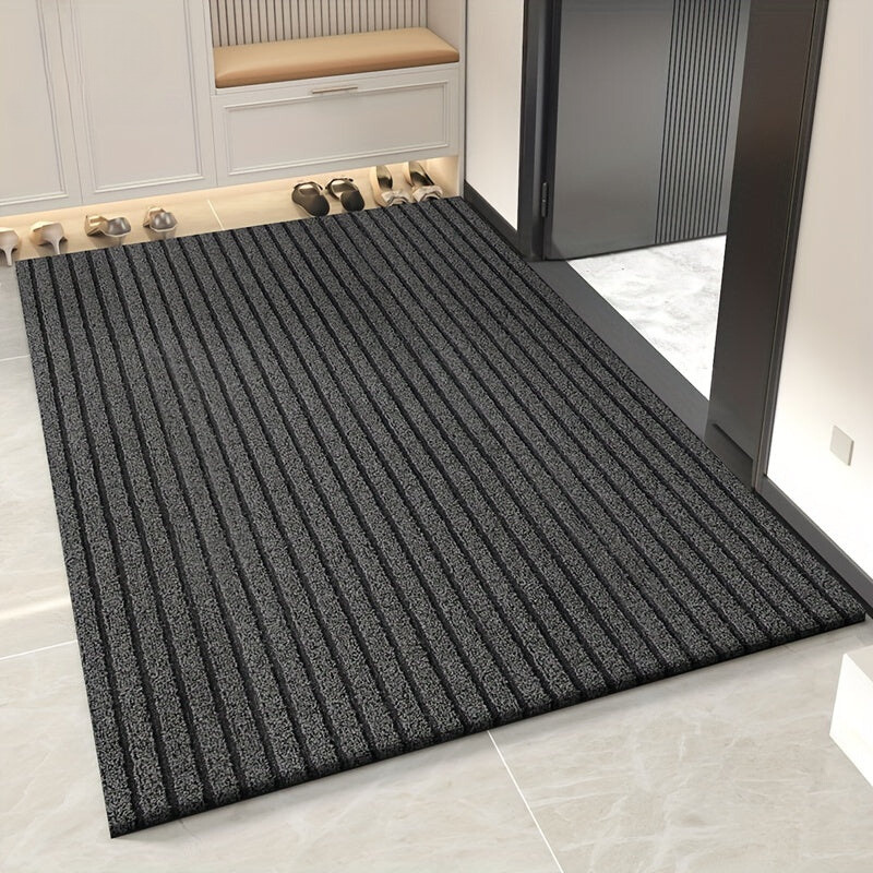 Striped Non Slip Doormat for Indoor and Outdoor Entryway Use