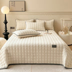 Soft Quilted Throw Blanket for Bed and Sofa Bedspread Cover