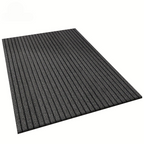 Striped Non Slip Doormat for Indoor and Outdoor Entryway Use