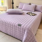 Soft Quilted Throw Blanket for Bed and Sofa Bedspread Cover