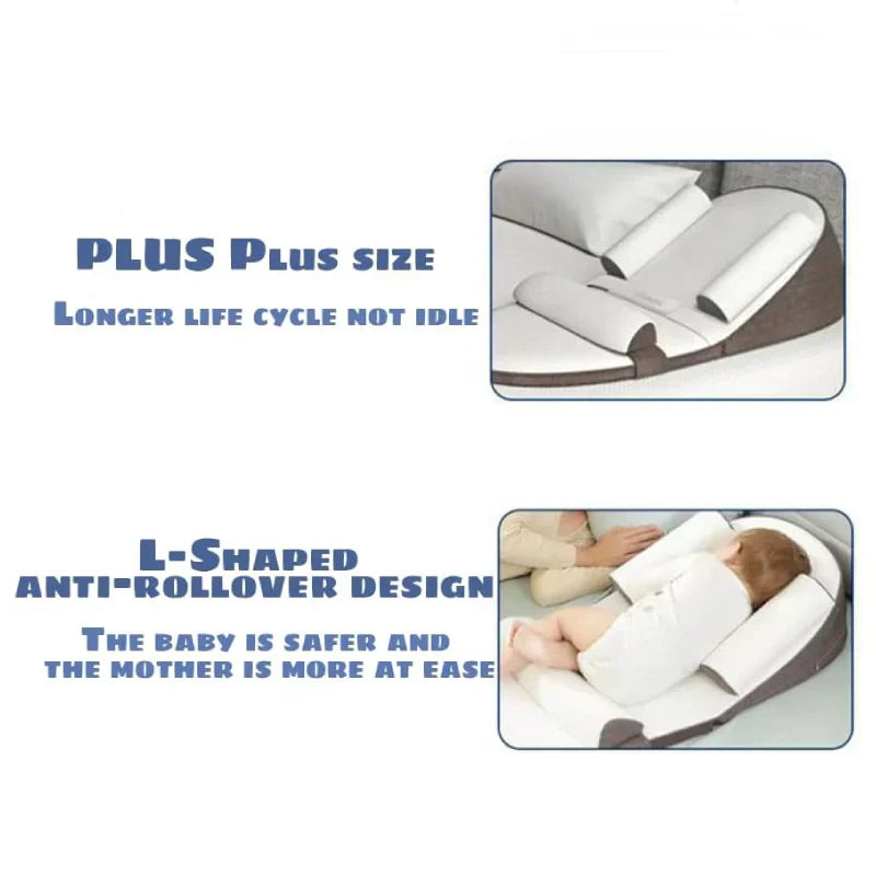 Infant Anti-Reflux Wedge Pillow with Side Sleeping Support
