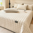 Soft Quilted Throw Blanket for Bed and Sofa Bedspread Cover