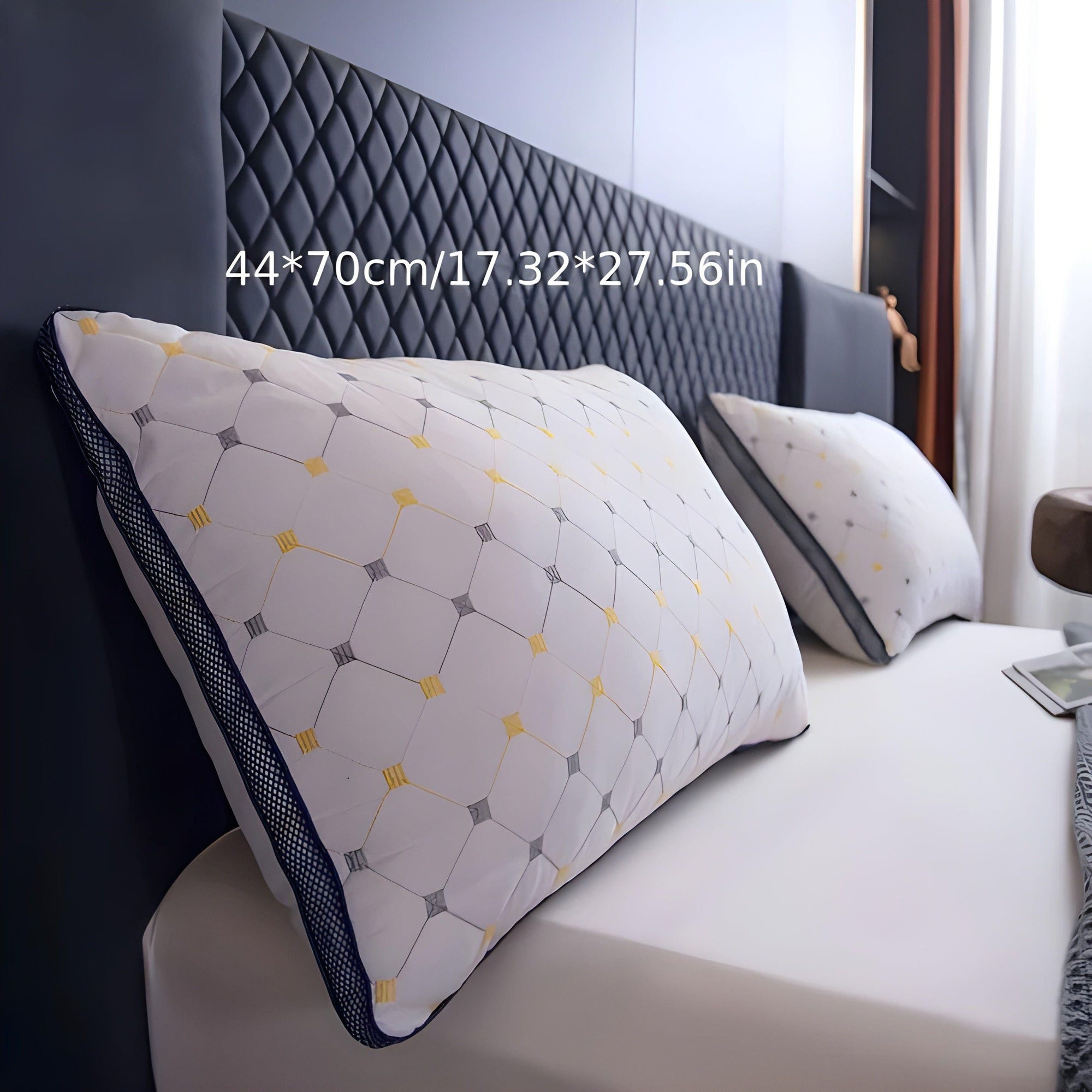 Ergonomic Neck Support Bed Pillow for Side & Back Sleepers