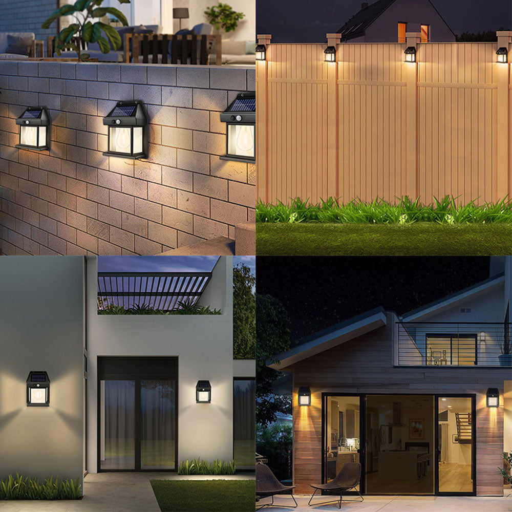 Solar Motion Sensor Light Outdoor Garden Patio