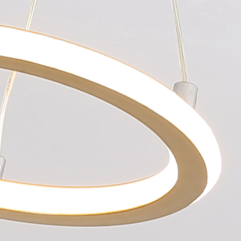 Modern LED Ring Pendant Light with Circular Design for Ceiling