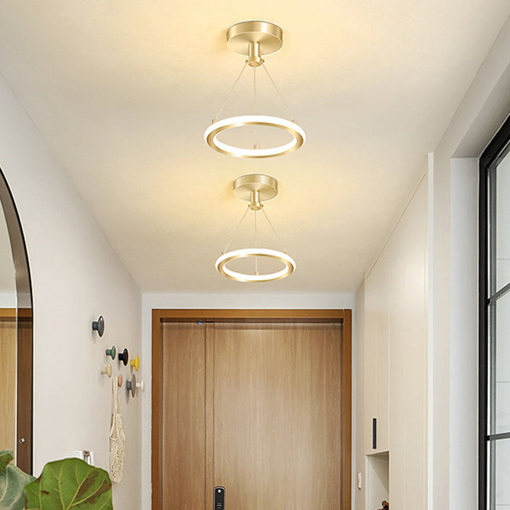 Modern LED Ring Pendant Light with Circular Design for Ceiling