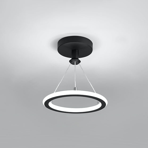 Modern LED Ring Pendant Light with Circular Design for Ceiling