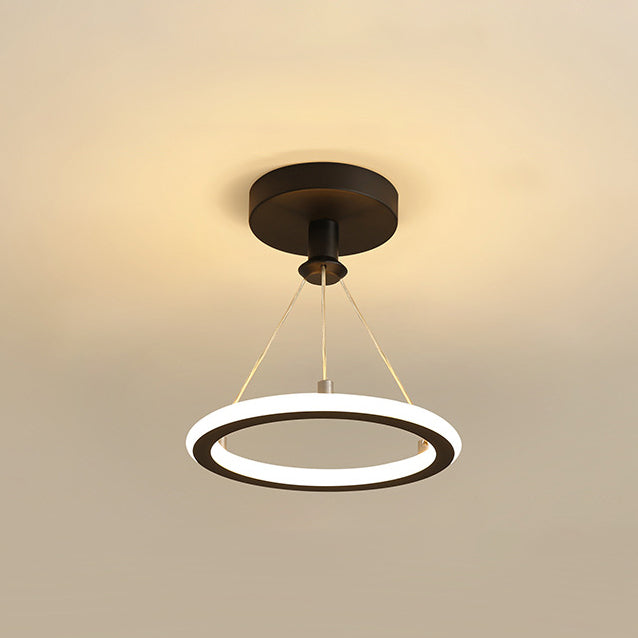 Modern LED Ring Pendant Light with Circular Design for Ceiling