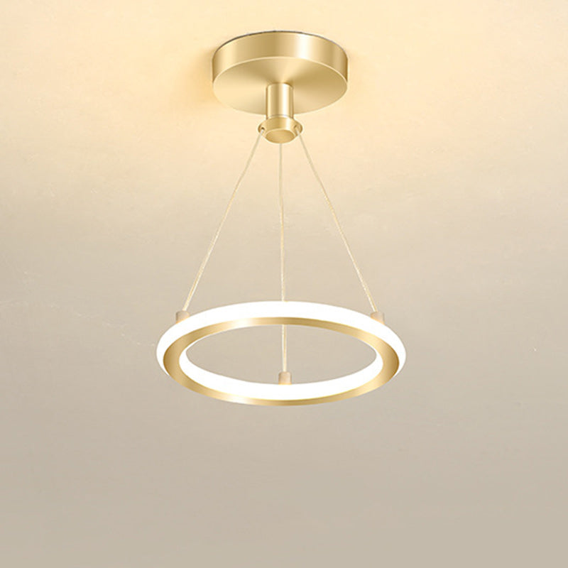 Modern LED Ring Pendant Light with Circular Design for Ceiling