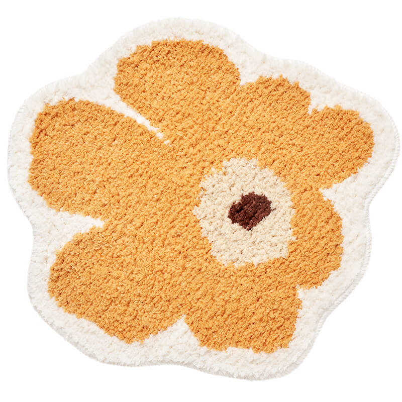 Flower Shaped Soft Area Rug for Bedroom