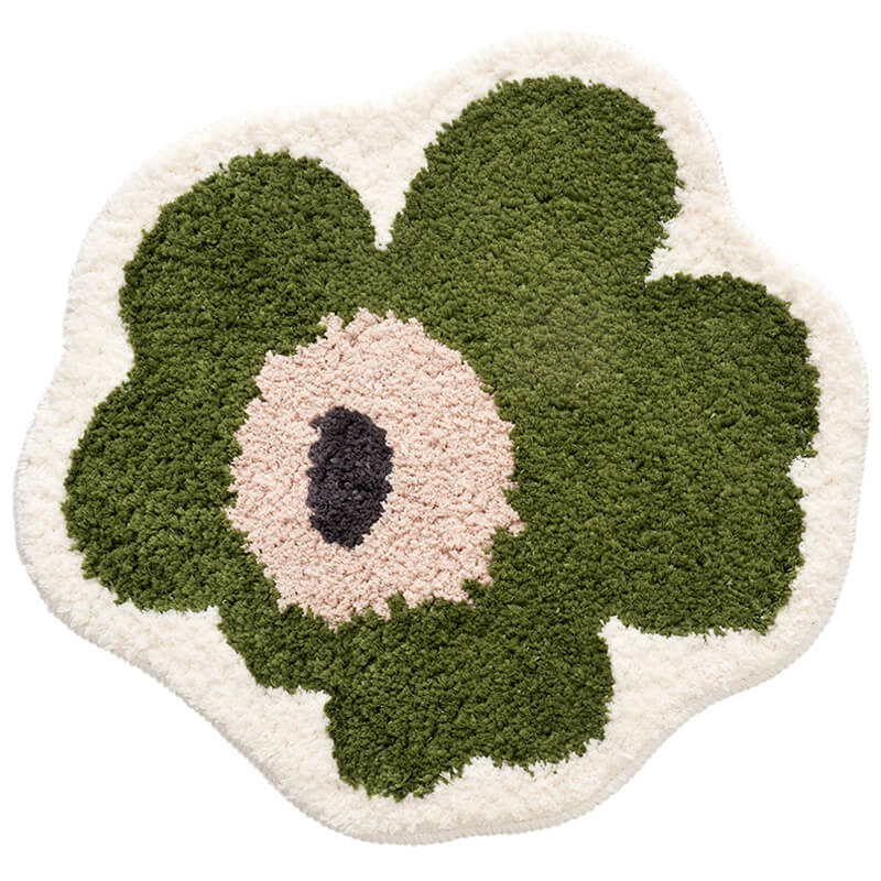 Flower Shaped Soft Area Rug for Bedroom