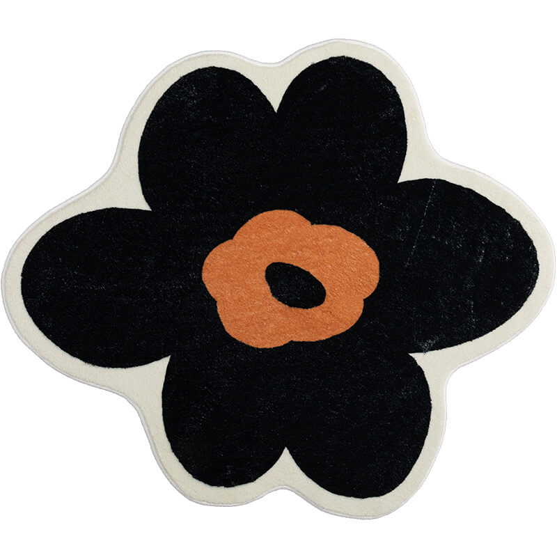 Flower Shaped Soft Area Rug for Bedroom