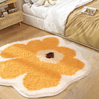 Flower Shaped Soft Area Rug for Bedroom