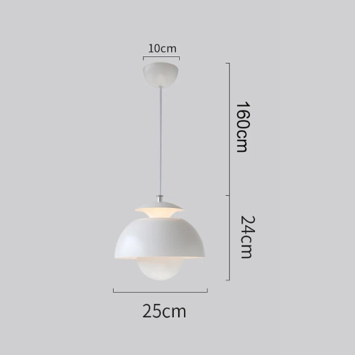 Nordic Black LED Pendant Light with Modern Scandinavian Design