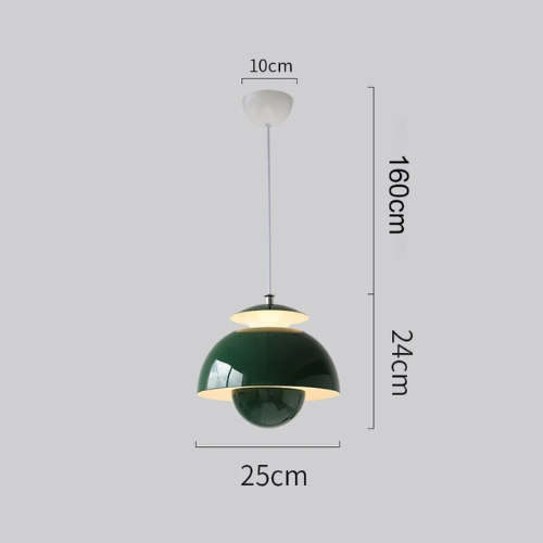 Nordic Black LED Pendant Light with Modern Scandinavian Design