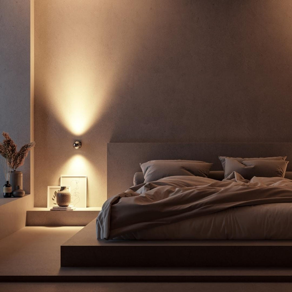 Modern Chrome LED Wall Spot Light with Touch Dimmable Control