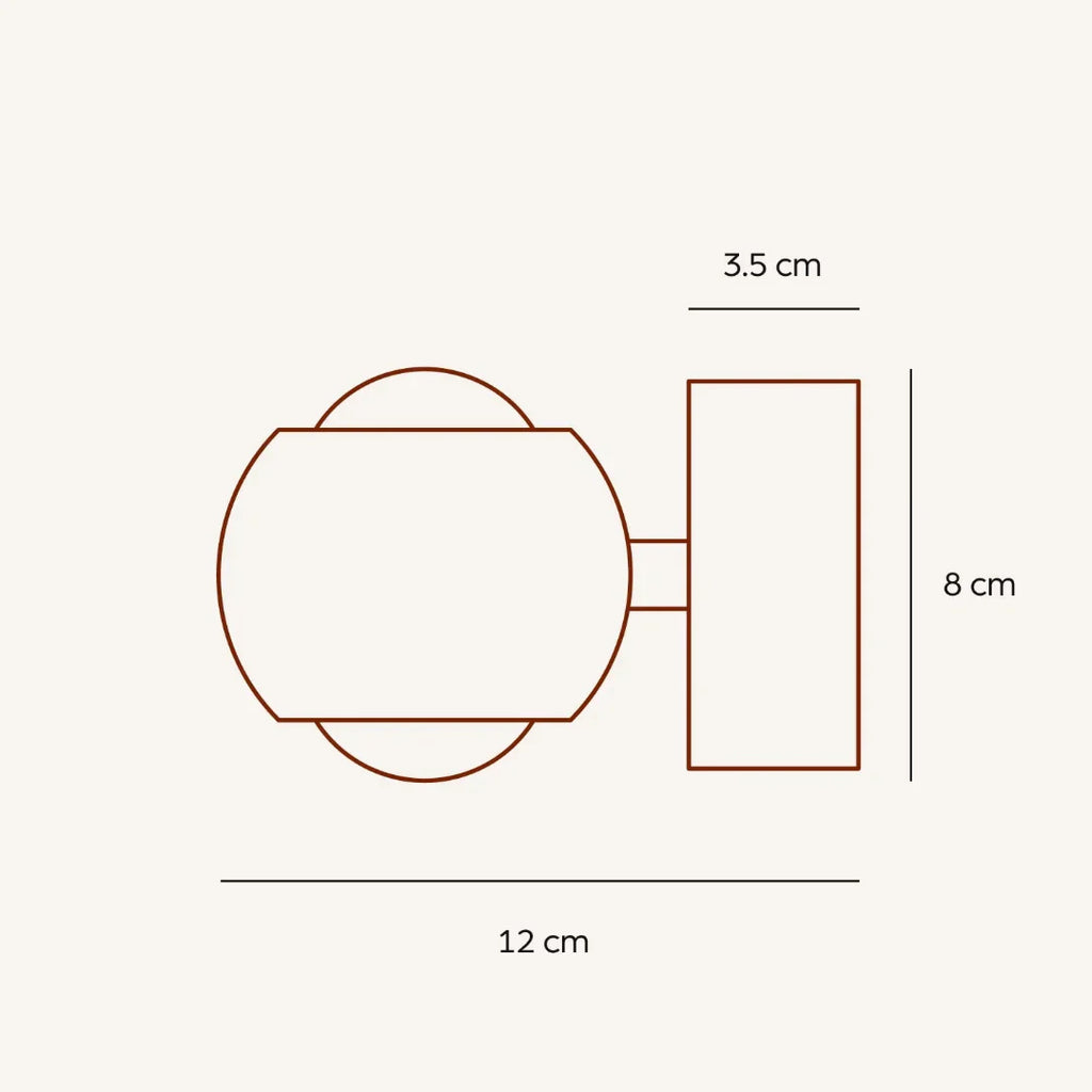 Modern Chrome LED Wall Spot Light with Touch Dimmable Control