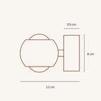 Modern Chrome LED Wall Spot Light with Touch Dimmable Control
