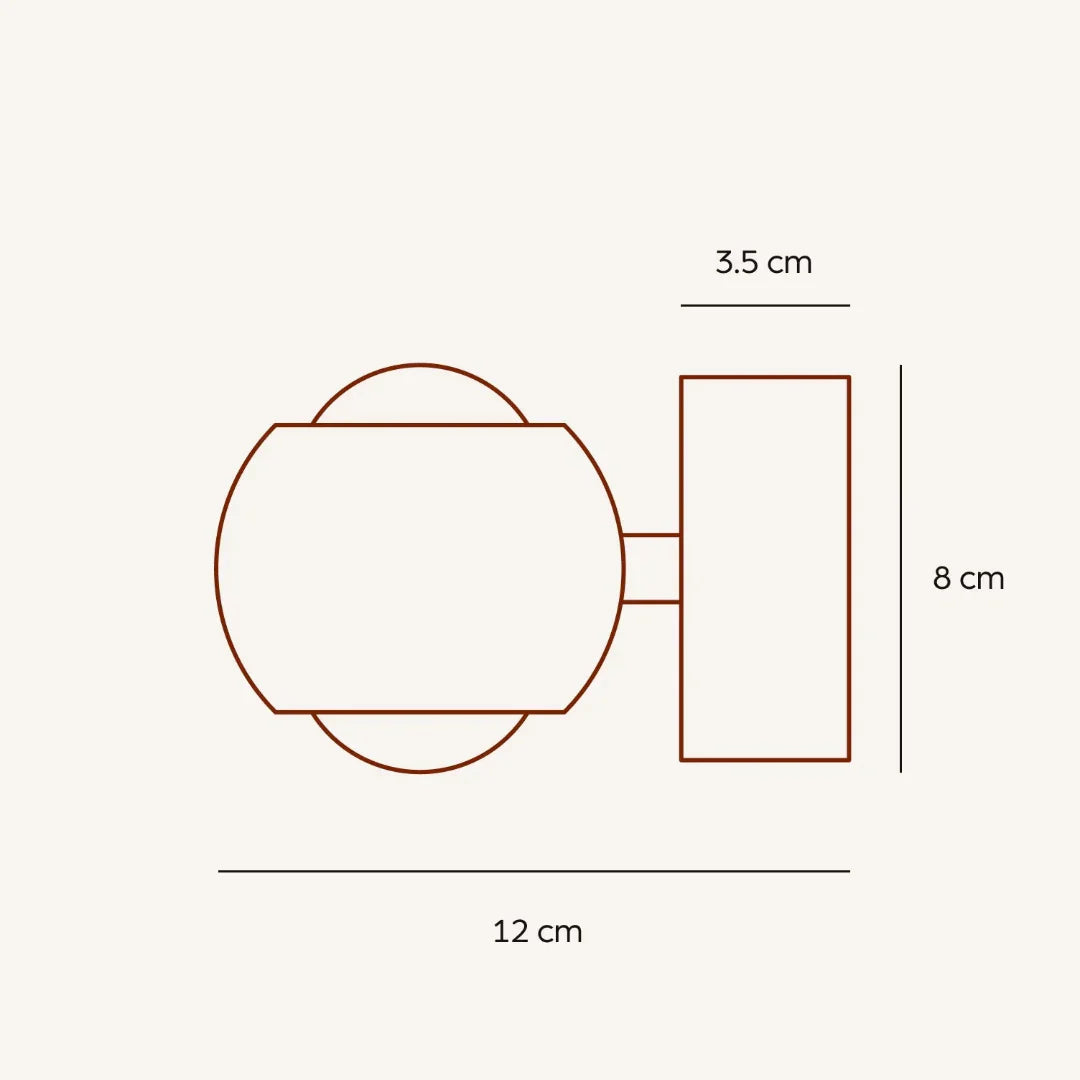 Modern Chrome LED Wall Spot Light with Touch Dimmable Control