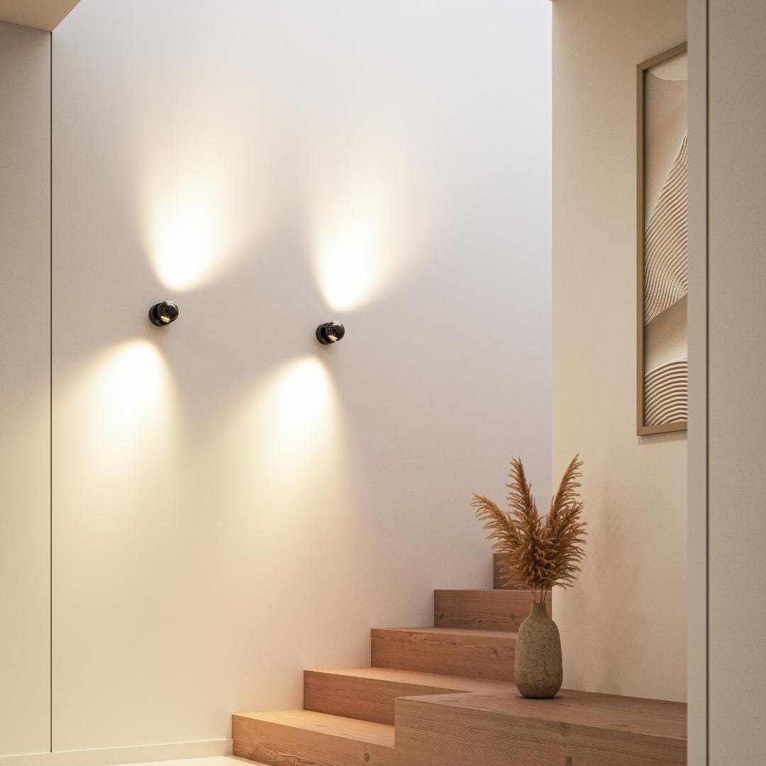 Modern Chrome LED Wall Spot Light with Touch Dimmable Control