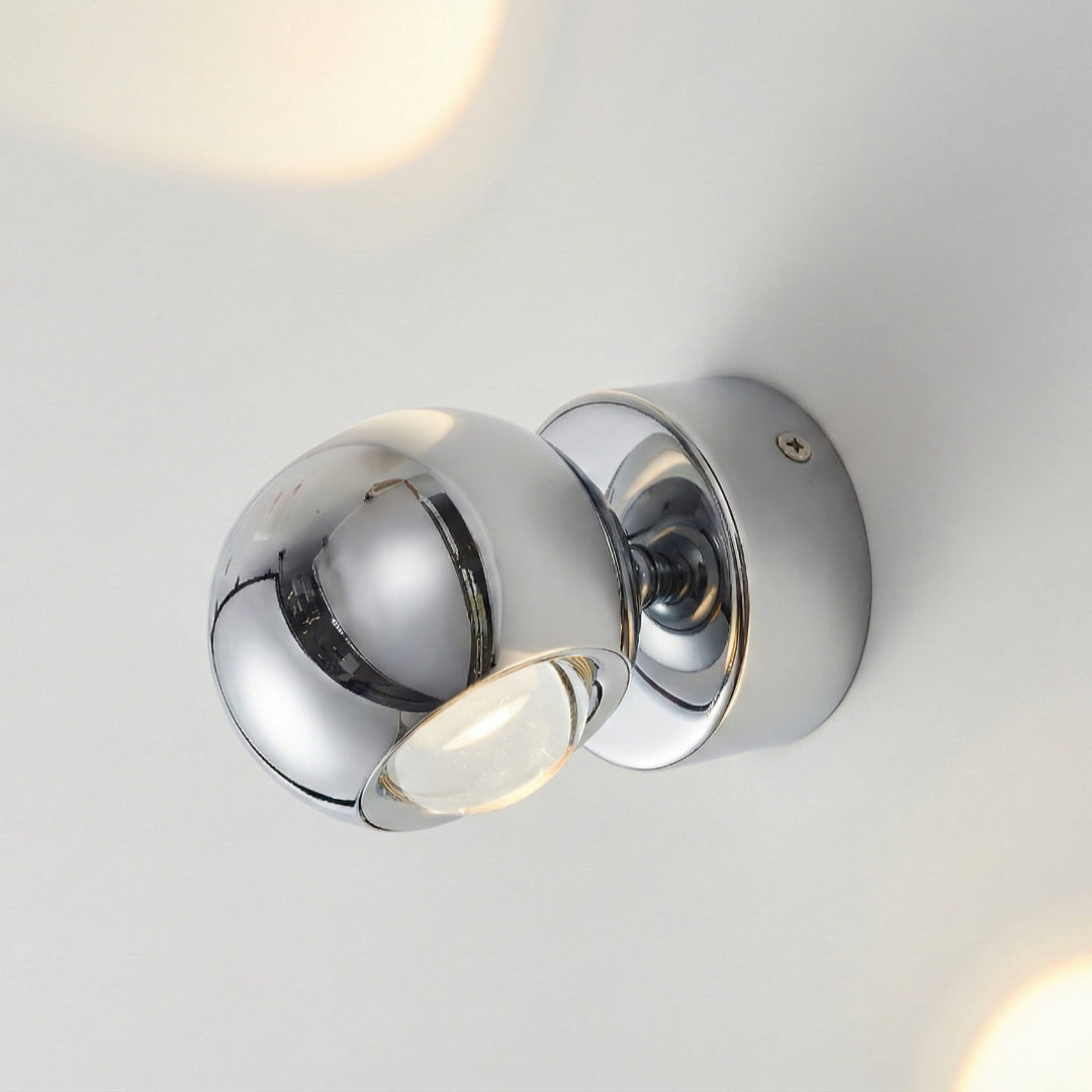 Modern Chrome LED Wall Spot Light with Touch Dimmable Control