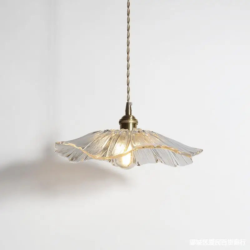 Modern Flower Glass Pendant Light – Artistic Hanging Ceiling Lamp