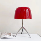 Modern Red Mushroom Table Lamp Nordic Tripod LED Desk Lamp
