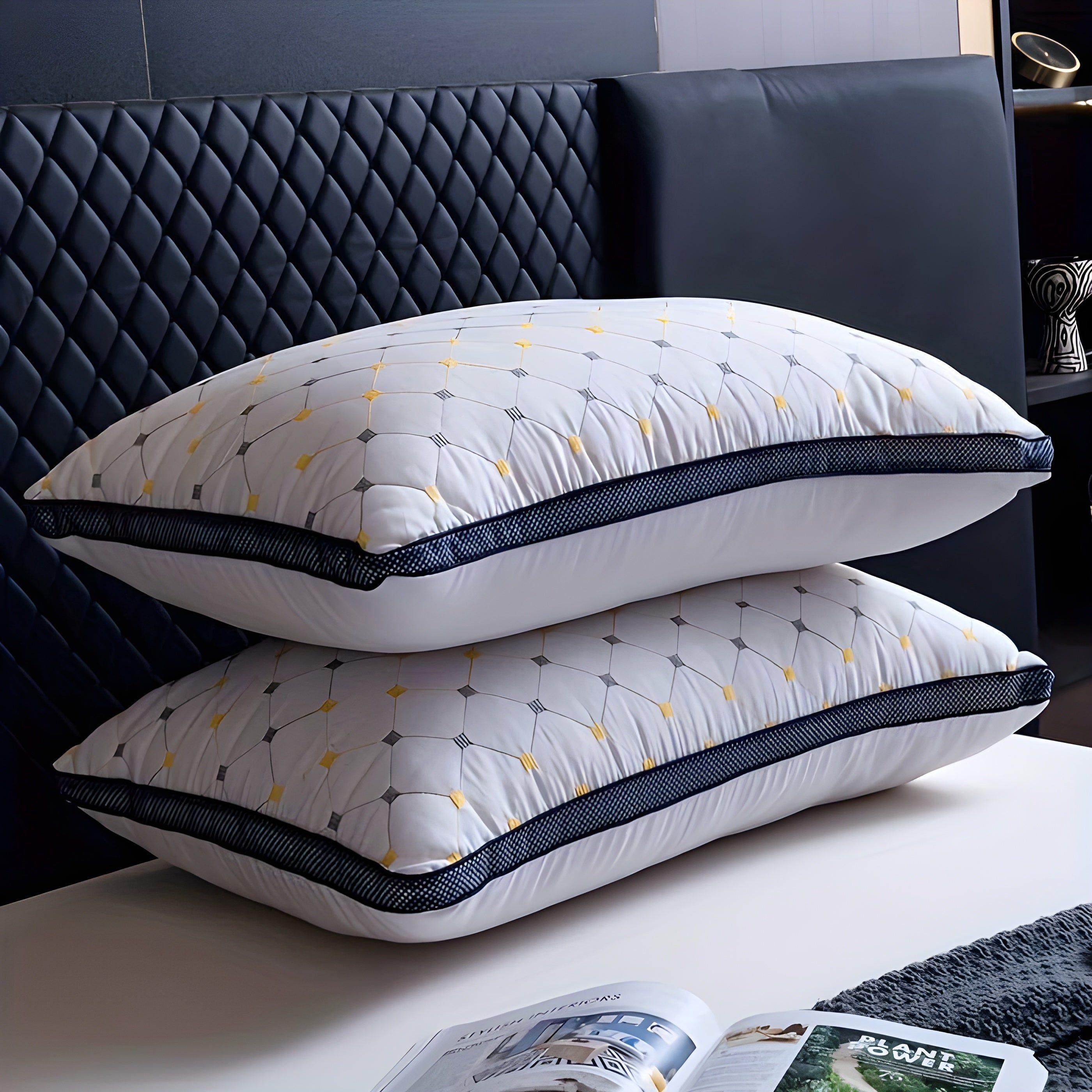 Ergonomic Neck Support Bed Pillow for Side & Back Sleepers