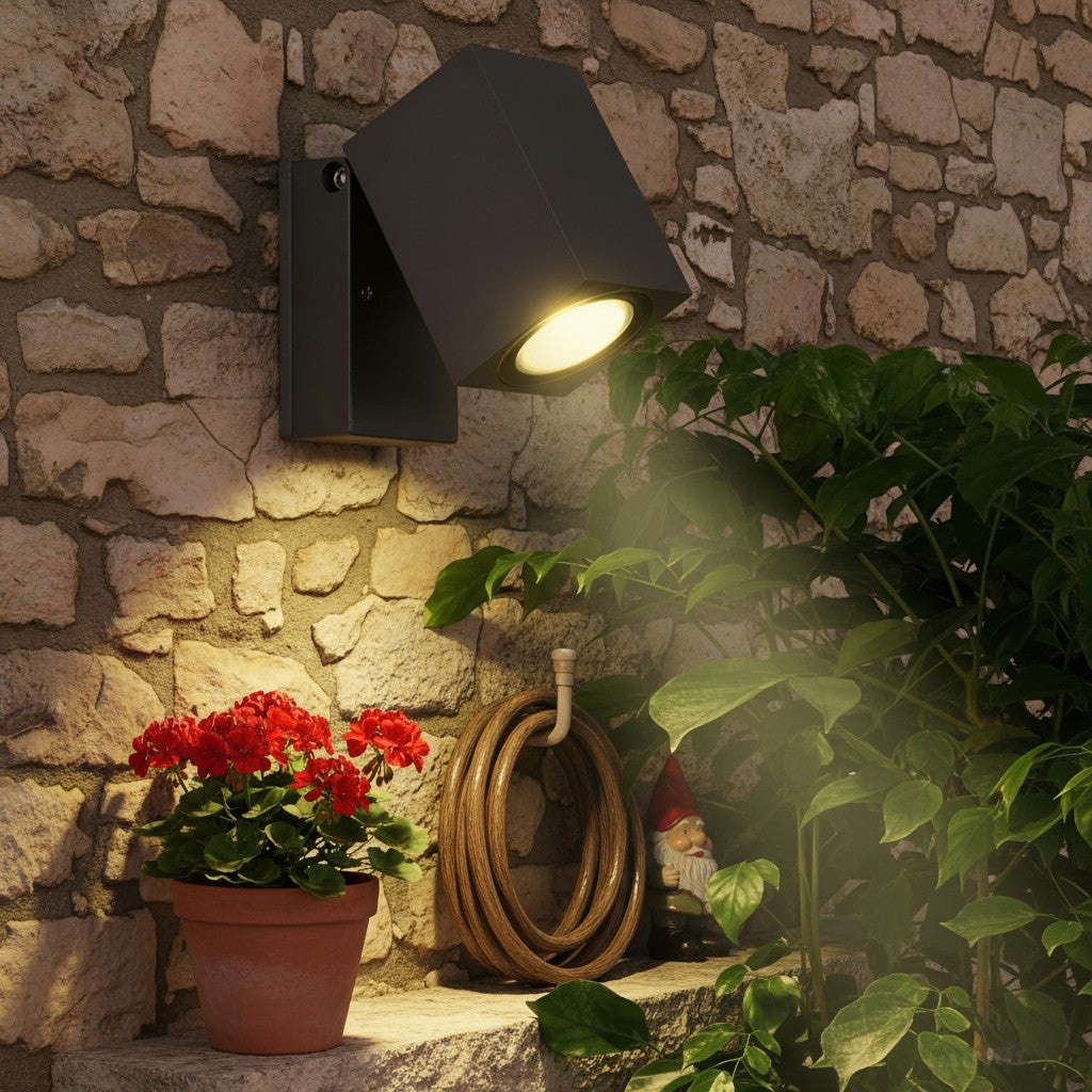 LED Outdoor Wall Light Garden Lantern Weatherproof Fixture