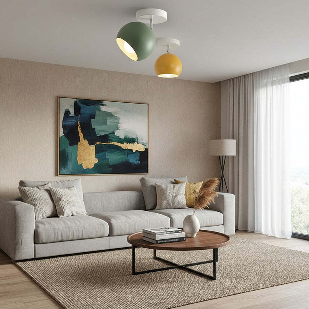 Circular Flush Mount LED Ceiling Light Fixture