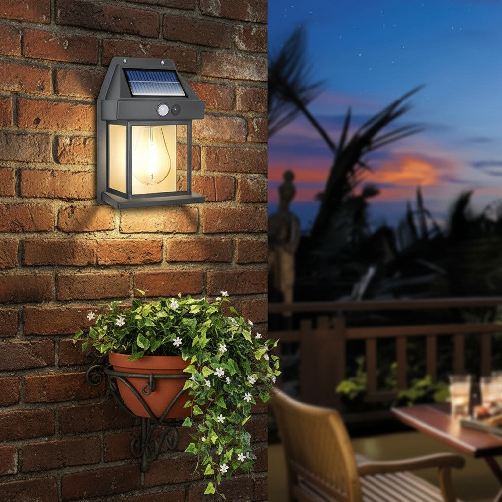 Solar Motion Sensor Light Outdoor Garden Patio