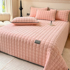 Soft Quilted Throw Blanket for Bed and Sofa Bedspread Cover