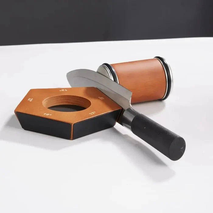 Manual Diamond Knife Sharpener with 400 & 1000 Grit Stones