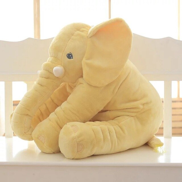 Soft Elephant Plush Pillow for Toddlers Cute Stuffed Animal Cushion